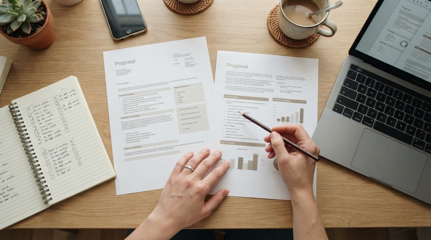 Comparación de dos propuestas de desarrollo web y sus prestaciones sobre un escritorio.